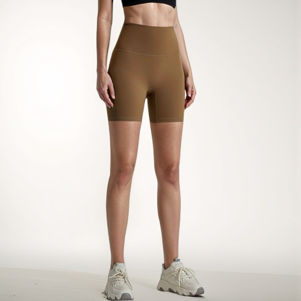 Anna-Kaci Active Women's High Waist Compression Biker Shorts Seamless Waistband with Sculpting Stretch Fit
