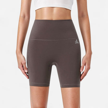 Anna-Kaci Active Women's High Waist Compression Biker Shorts Seamless Waistband with Sculpting Stretch Fit
