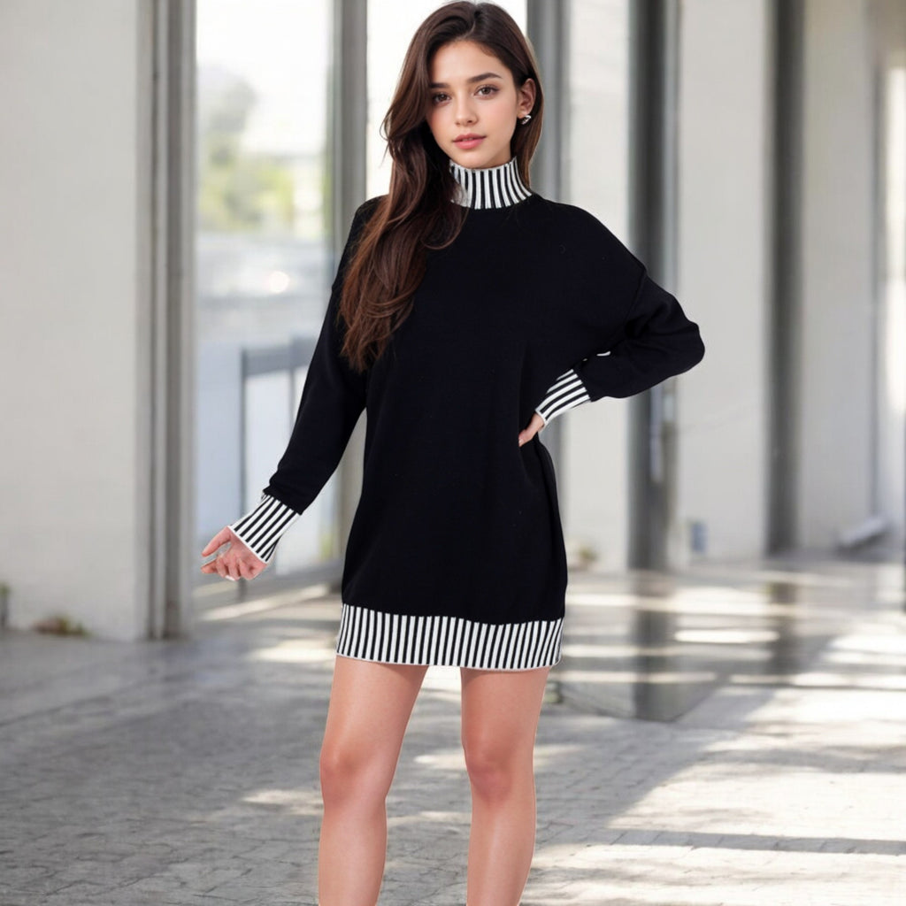 Anna-Kaci Women's Sweater Dress with Cozy Fit and Stylish Design