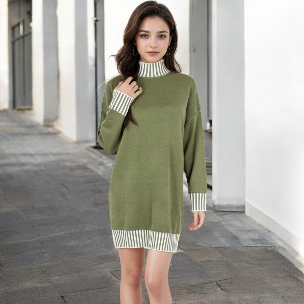 Anna-Kaci Women's Sweater Dress with Cozy Fit and Stylish Design