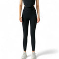 Anna-Kaci Women's High Waist Ribbed Texture Seamless Leggings