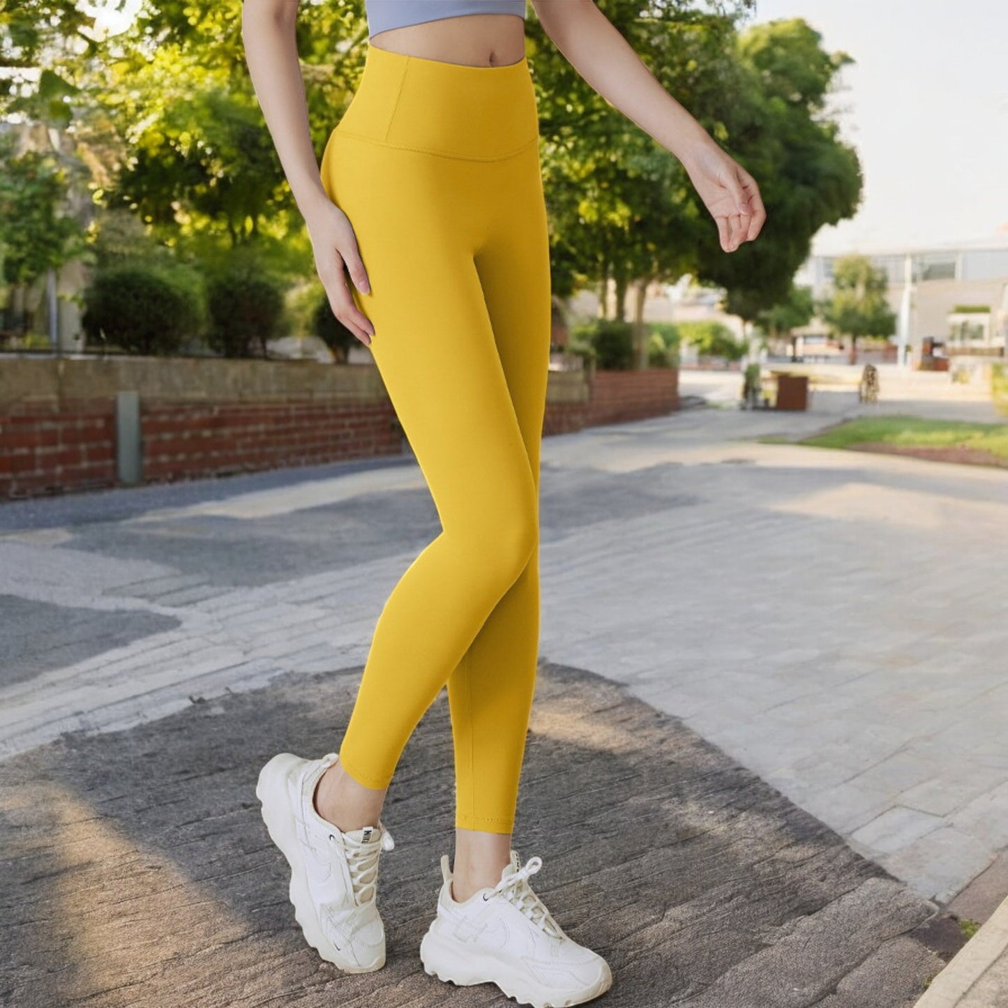 Anna-Kaci Women's High Waist Full-Length Workout Leggings