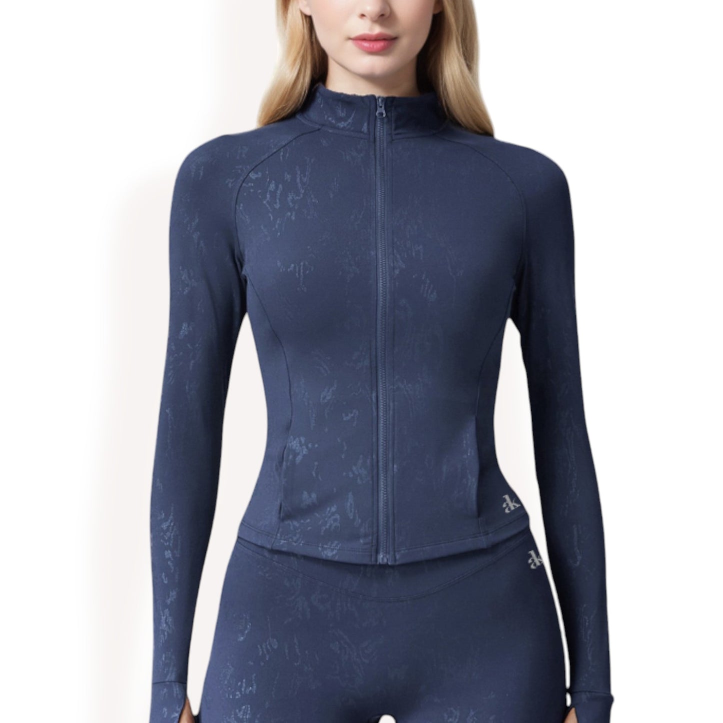Anna-Kaci Women's Full Zip Active Jacket with Seamless Fit and Thumbhole Sleeves for Comfort and Style