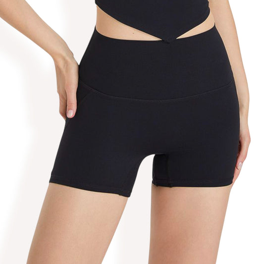 Anna-Kaci Women's High-Waisted Active Biker Shorts with Seamless Design