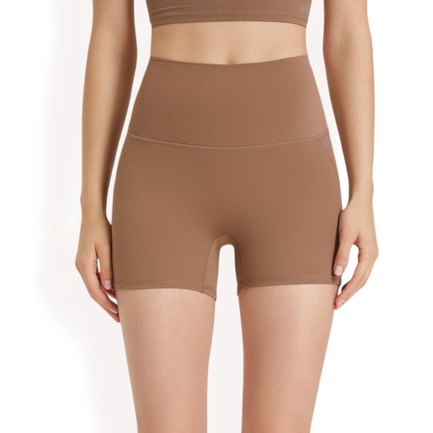 Anna-Kaci Women's High-Waisted Active Biker Shorts with Seamless Design