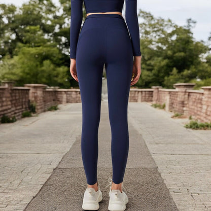 Anna-Kaci Women's High-Waist Twist Detail Full-Length Leggings