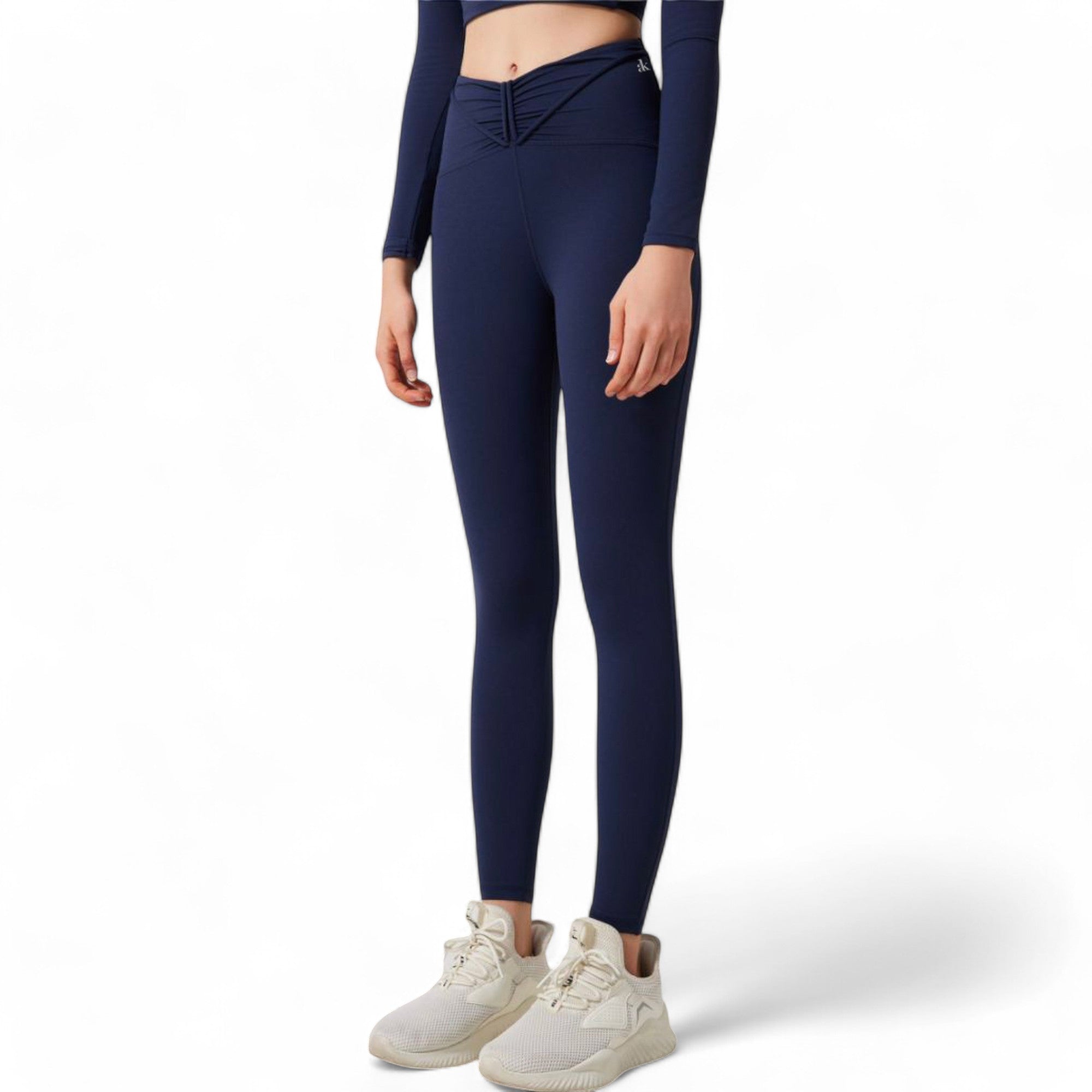 Anna-Kaci Women's High-Waist Twist Detail Full-Length Leggings