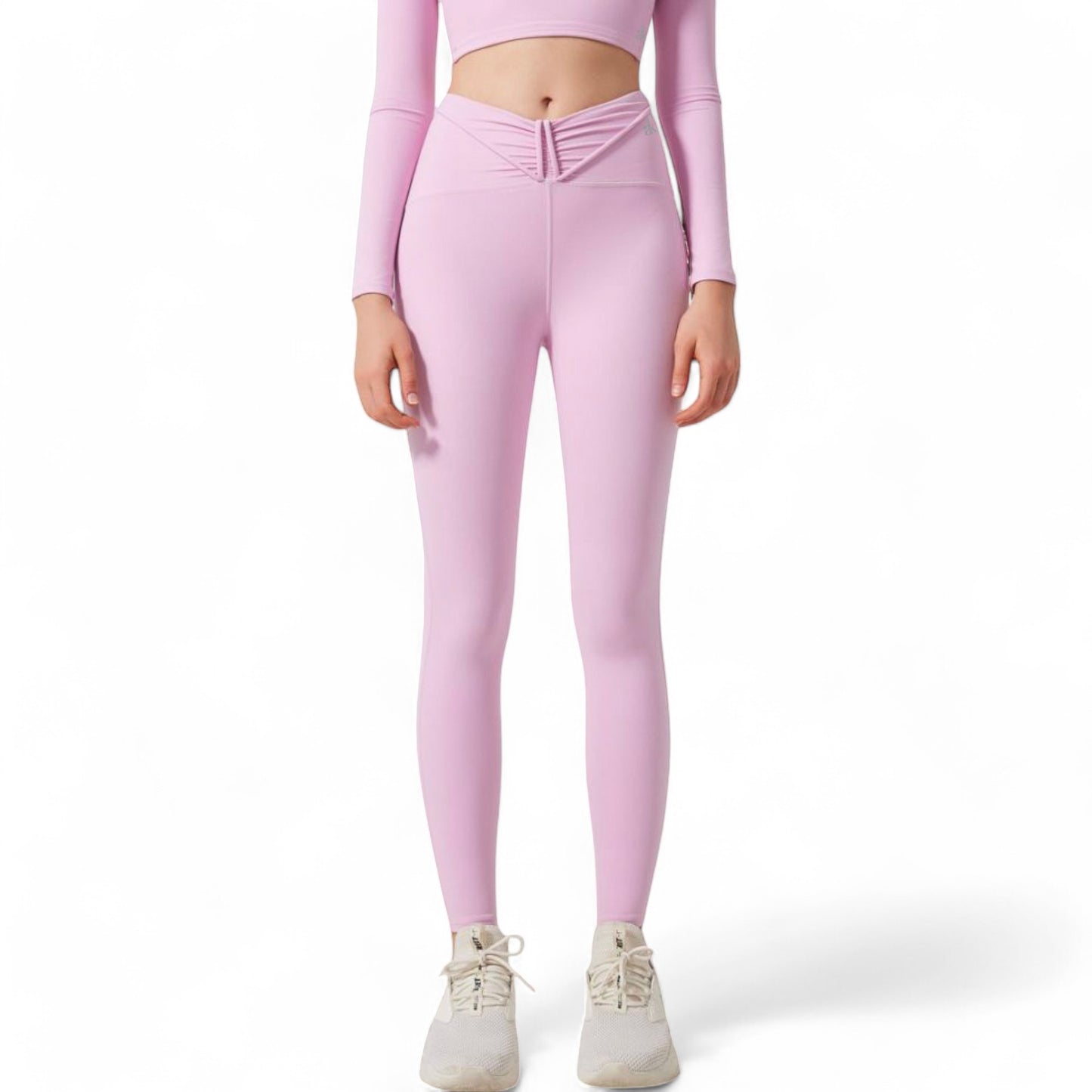 Anna-Kaci Women's High-Waist Twist Detail Full-Length Leggings