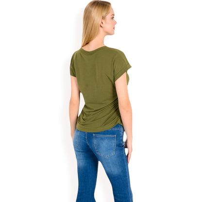 Anna-Kaci Women's Short Sleeve Crew Neck Relaxed Fit Casual Tee