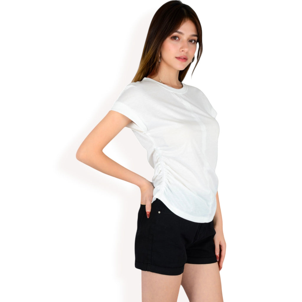 Anna-Kaci Women's Short Sleeve Crew Neck Relaxed Fit Casual Tee