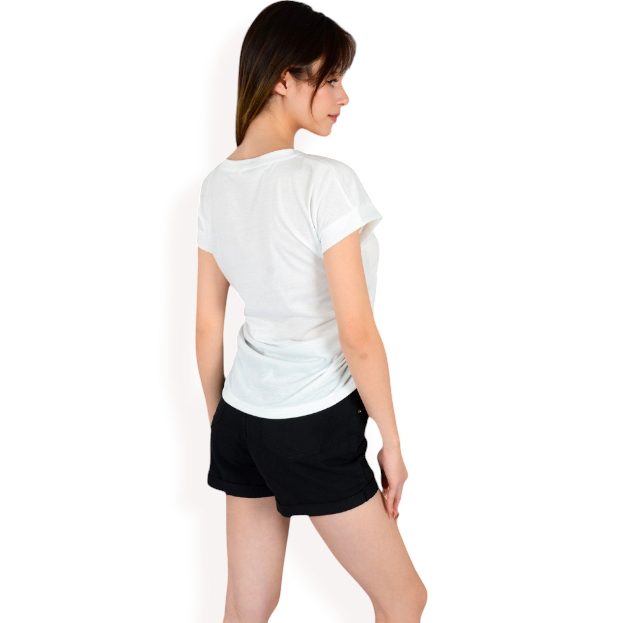 Anna-Kaci Women's Short Sleeve Crew Neck Relaxed Fit Casual Tee