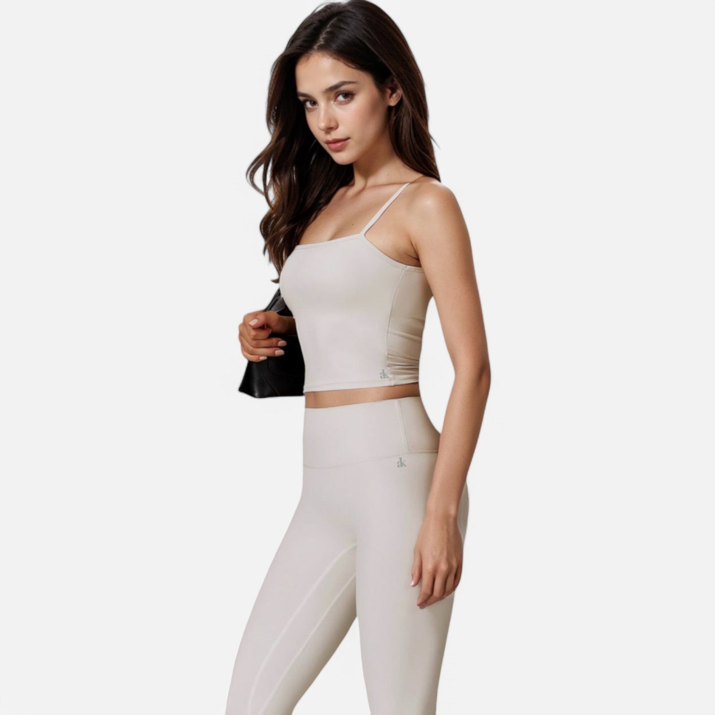 Anna-Kaci Active Women's Fitted Square Neck Tank Top with Spaghetti Straps
