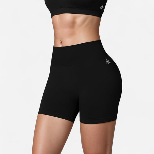 Anna-Kaci Active Women's High Waist Seamless Biker Shorts with Ribbed Waistband and Body-Hugging Fit