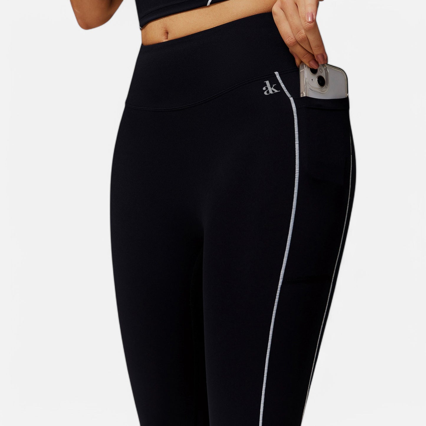 Anna-Kaci Active Women's High Waist Seam Detail Leggings with Contoured Fit and Stretch Fabric