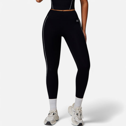 Anna-Kaci Active Women's High Waist Seam Detail Leggings with Contoured Fit and Stretch Fabric