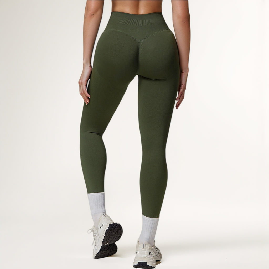 Anna-Kaci Active Women's High Waist Seamless Leggings with Stretch Fabric and Second-Skin Fit