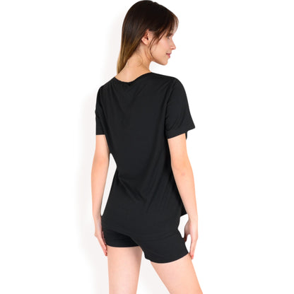 Anna-Kaci Women's V-Neck Relaxed Two-Piece Lounge Set with Shorts