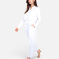 Anna-Kaci Women's Relaxed Fit Pullover and Wide Leg Lounge Pants Set