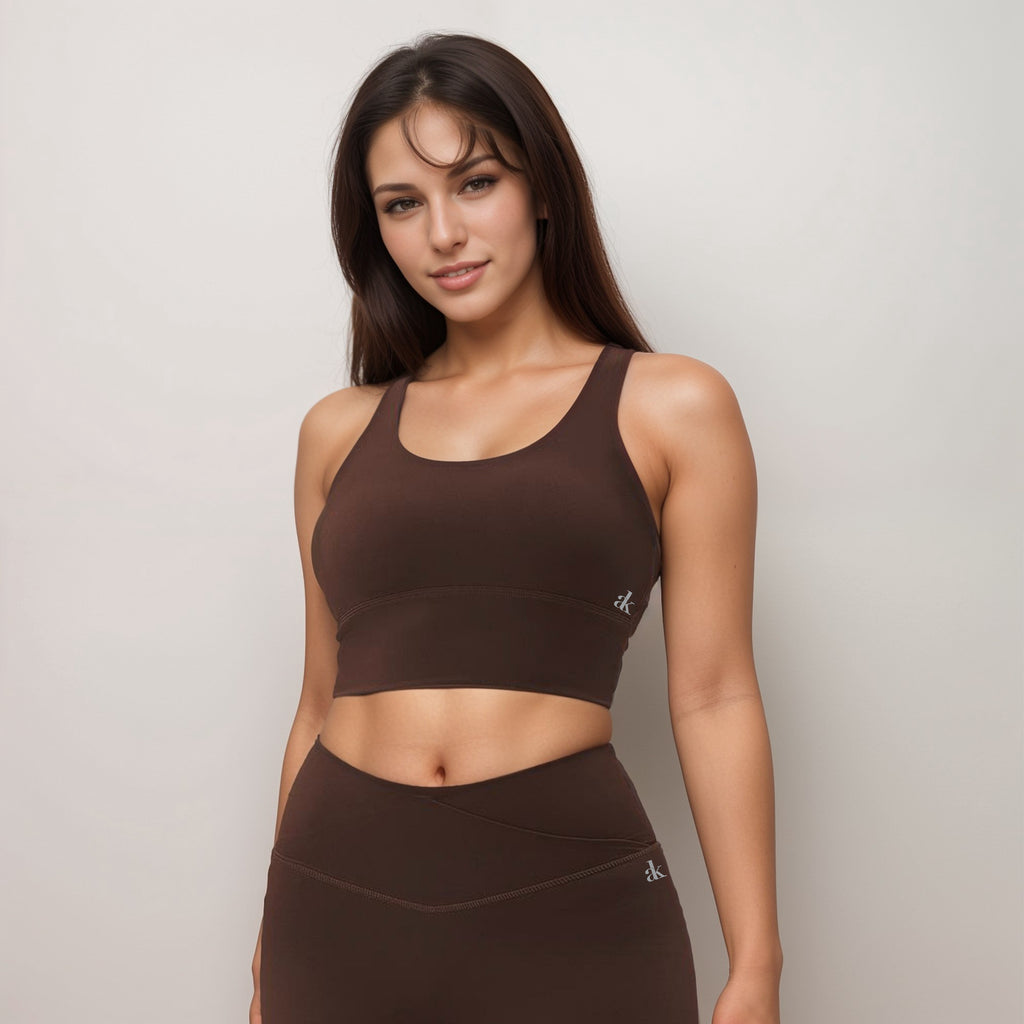 Anna-Kaci Women's Strappy Back Sports Bra with High Support