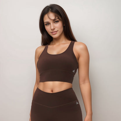 Anna-Kaci Women's Strappy Back Sports Bra with High Support