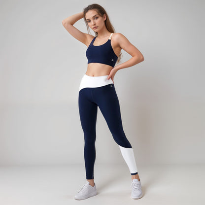 Anna-Kaci Women's Scoop Neck Sports Bra with Double Strap Design