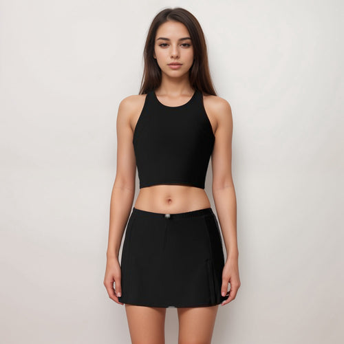 Anna-Kaci Active Women's Athletic Skort with Side Pocket and Built-In Shorts