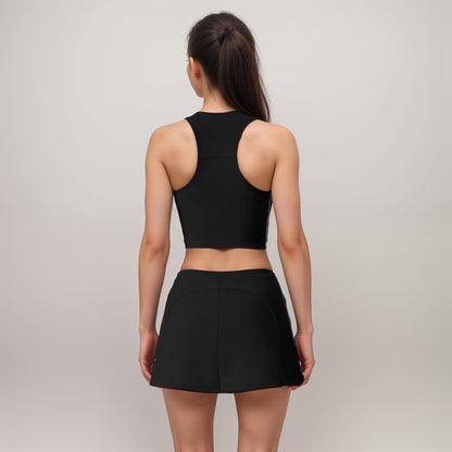Anna-Kaci Active Women's Athletic Skort with Side Pocket and Built-In Shorts