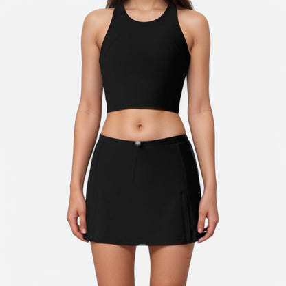 Anna-Kaci Active Women's Athletic Skort with Side Pocket and Built-In Shorts