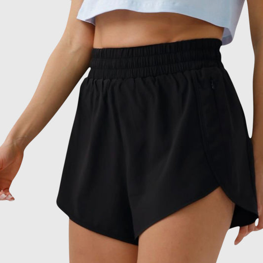 Anna-Kaci Active Women's High Waist Athletic Running Shorts with Curved Hem