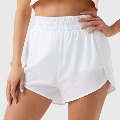 Anna-Kaci Active Women's High Waist Athletic Running Shorts with Curved Hem