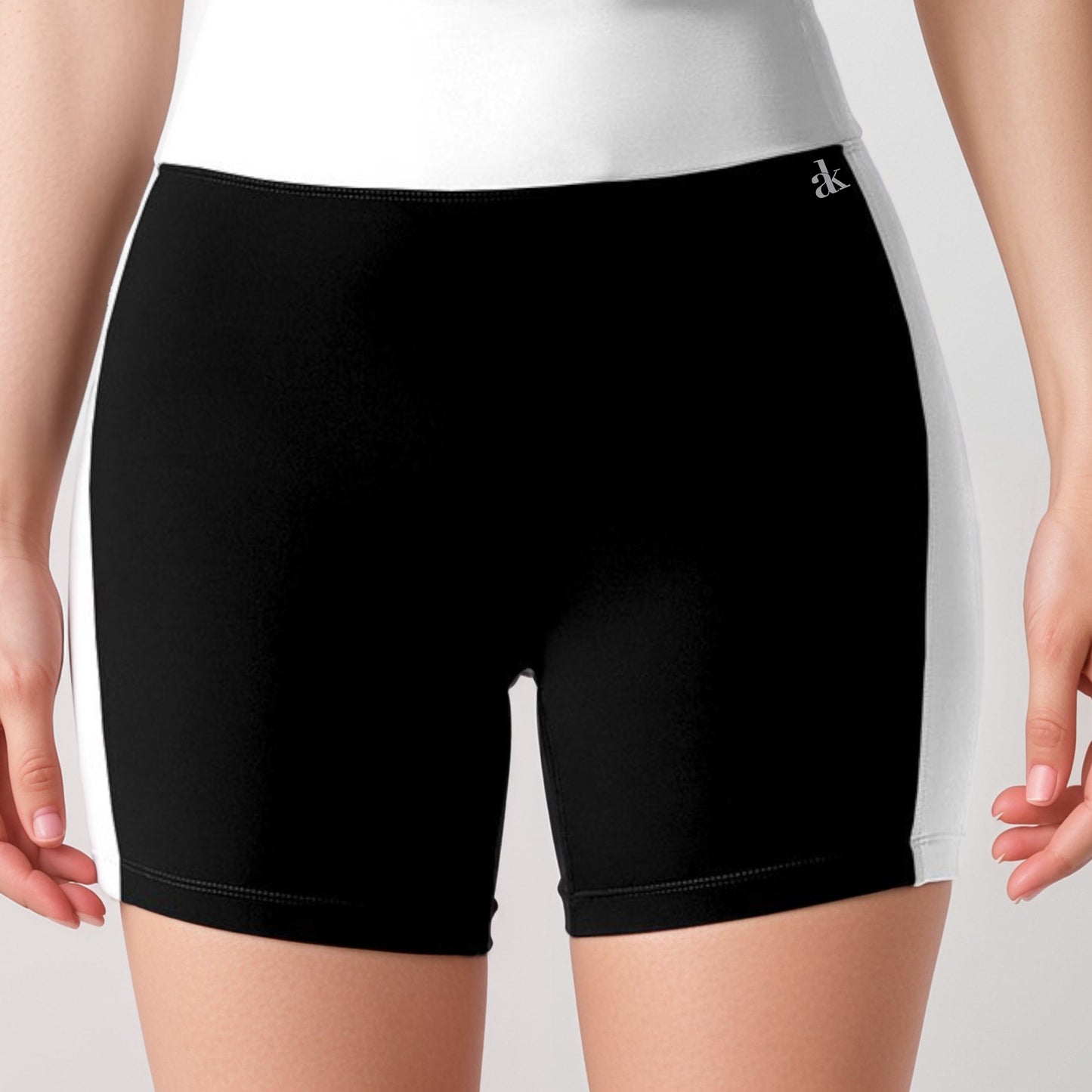 Anna-Kaci Active Women's High Waist Color Block Biker Shorts