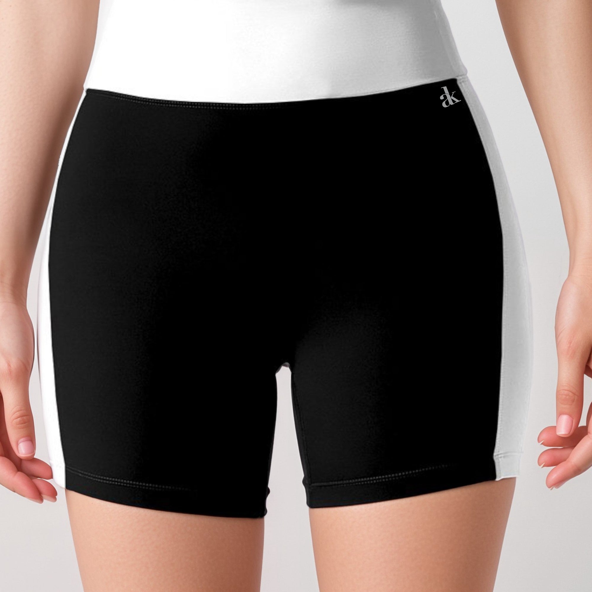 Anna-Kaci Active Women's High Waist Color Block Biker Shorts