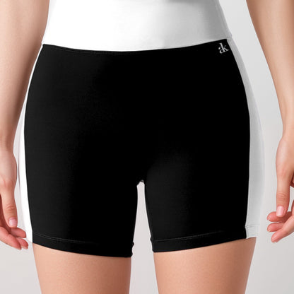 Anna-Kaci Active Women's High Waist Color Block Biker Shorts