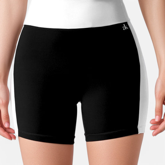 Anna-Kaci Active Women's High Waist Color Block Biker Shorts