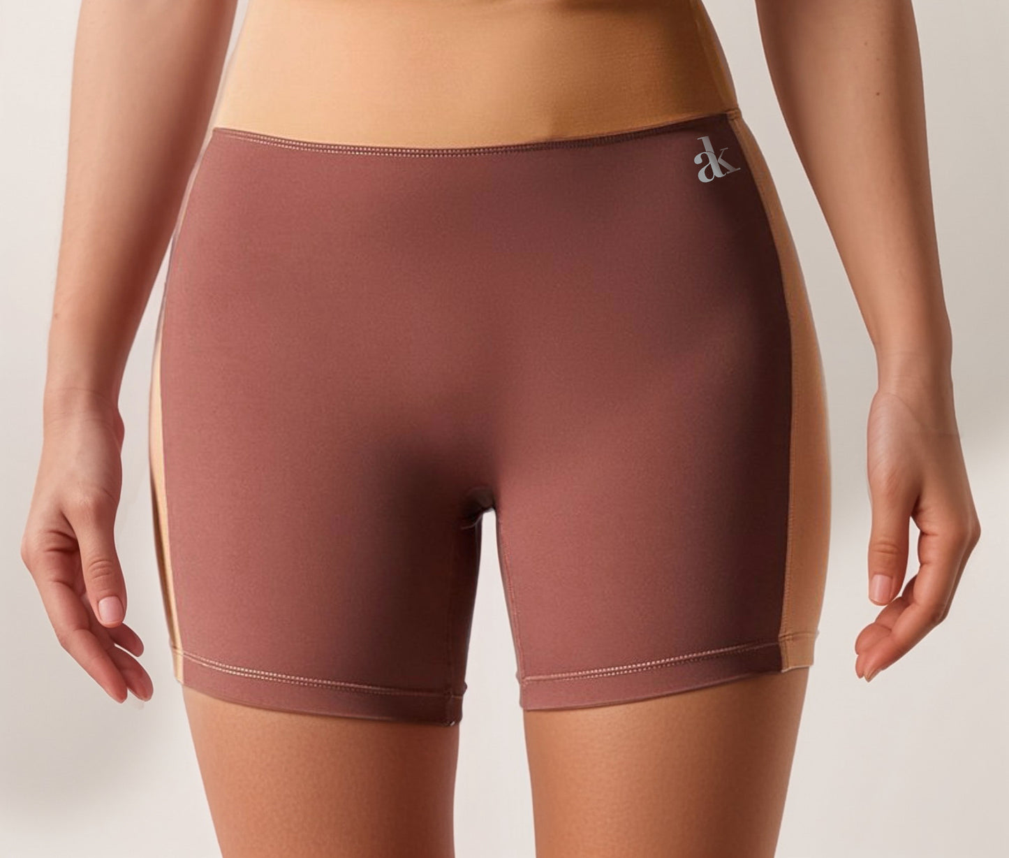 Anna-Kaci Active Women's High Waist Color Block Biker Shorts