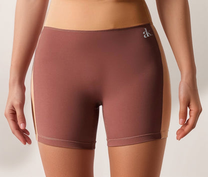 Anna-Kaci Active Women's High Waist Color Block Biker Shorts