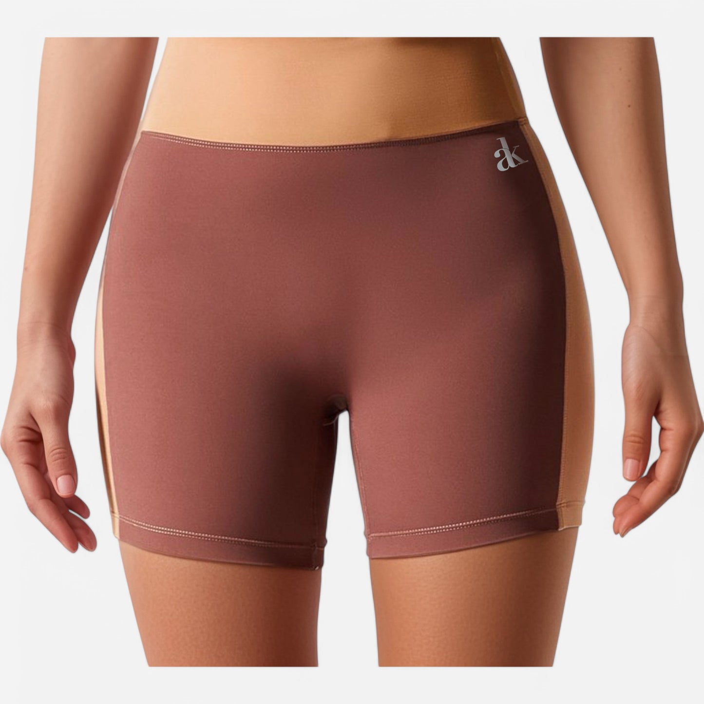 Anna-Kaci Active Women's High Waist Color Block Biker Shorts