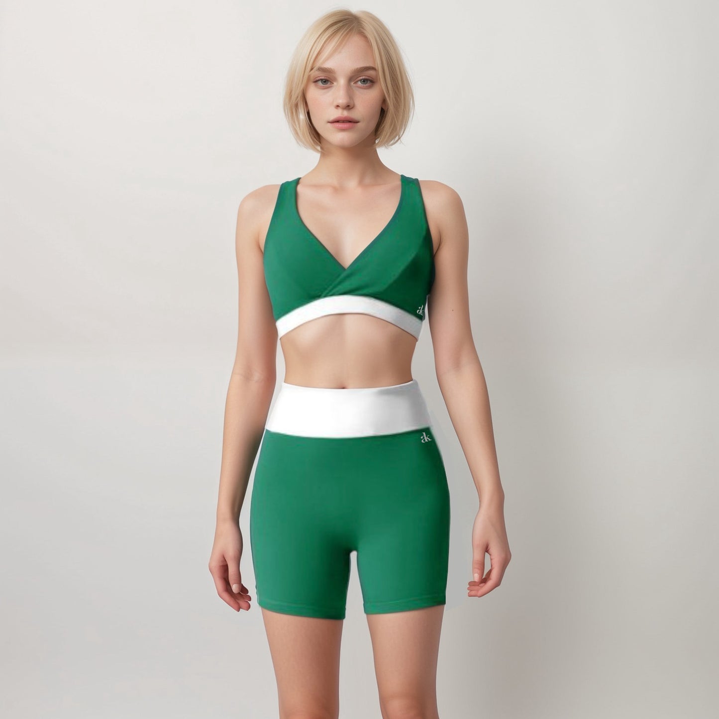 Anna-Kaci Active Women's High Waist Color Block Biker Shorts