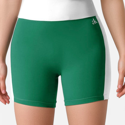 Anna-Kaci Active Women's High Waist Color Block Biker Shorts