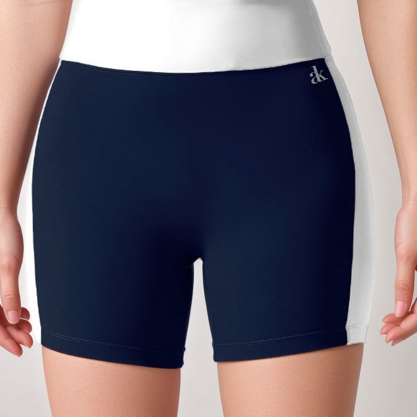 Anna-Kaci Active Women's High Waist Color Block Biker Shorts