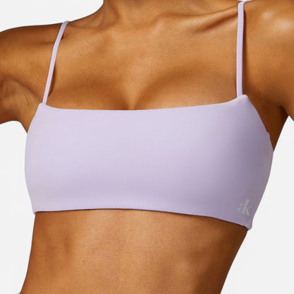 Anna-Kaci Women's Asymmetrical Neck Sports Bra with Thin Straps