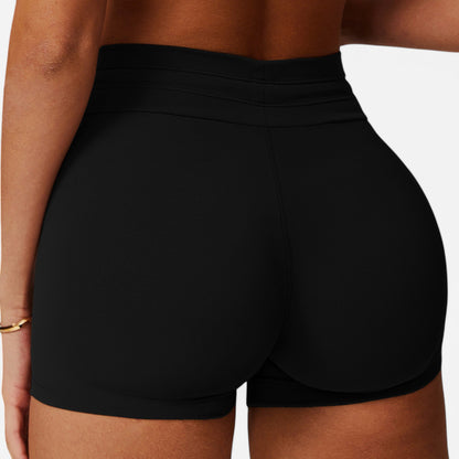 Anna-Kaci Women's High Waist Athletic Shorts with Adjustable Drawstring