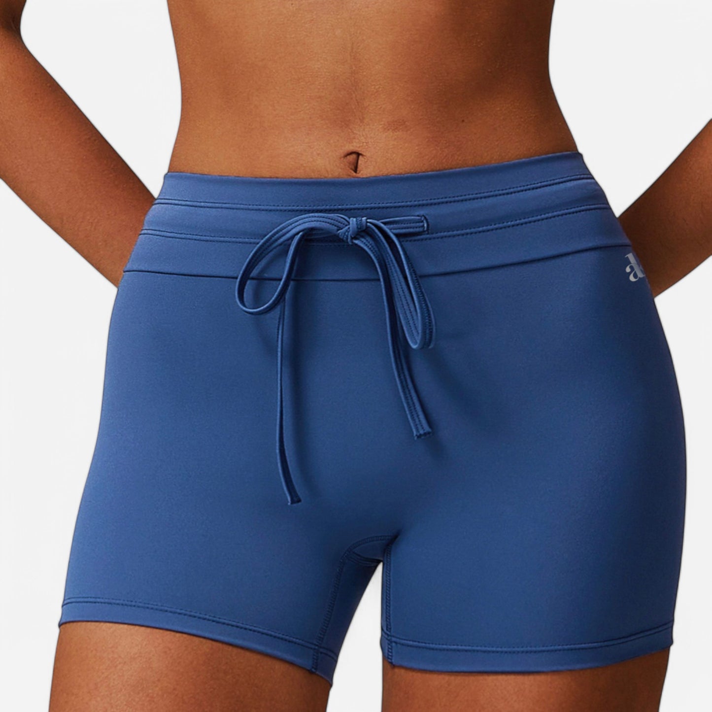 Anna-Kaci Women's High Waist Athletic Shorts with Adjustable Drawstring