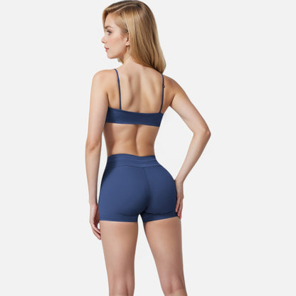 Anna-Kaci Women's High Waist Athletic Shorts with Adjustable Drawstring