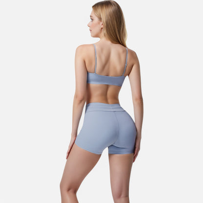 Anna-Kaci Women's High Waist Athletic Shorts with Adjustable Drawstring