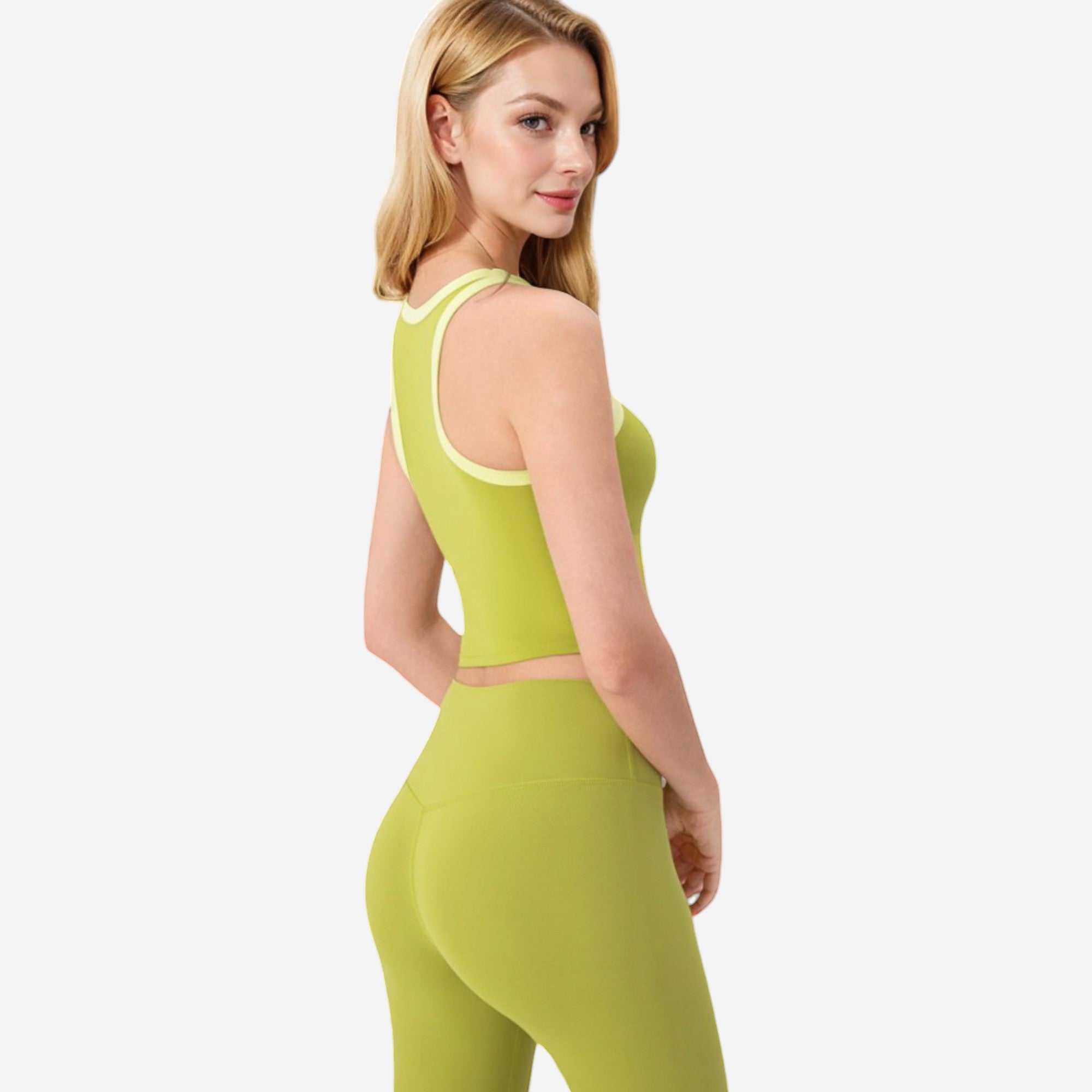 Anna-Kaci Women's Contrast Trim High Neck Crop Top