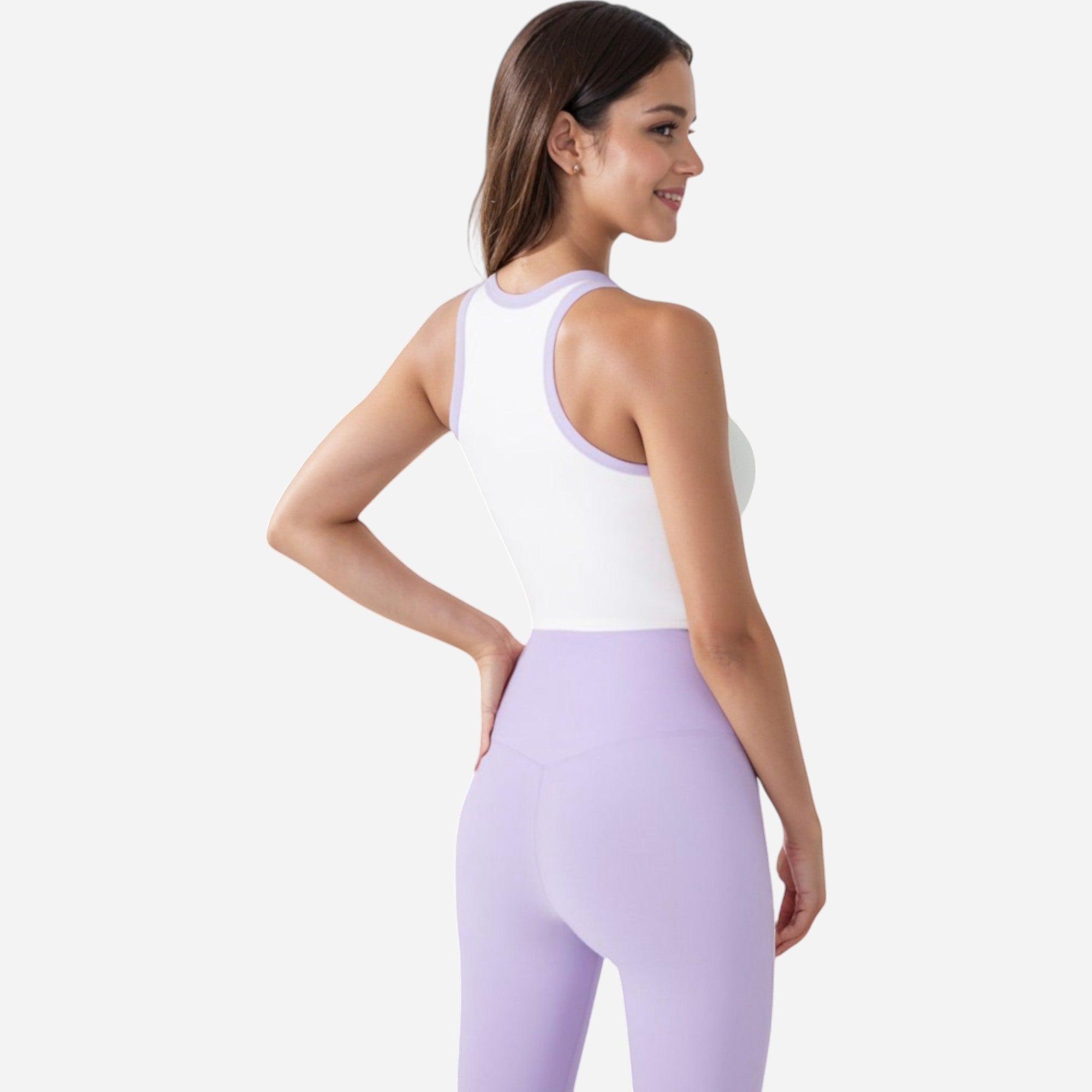 Anna-Kaci Women's Contrast Trim High Neck Crop Top