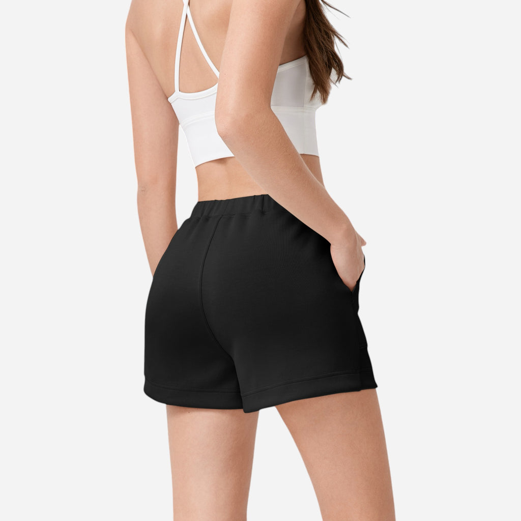 Anna-Kaci Women's High Waist Elastic Shorts with Side Pockets