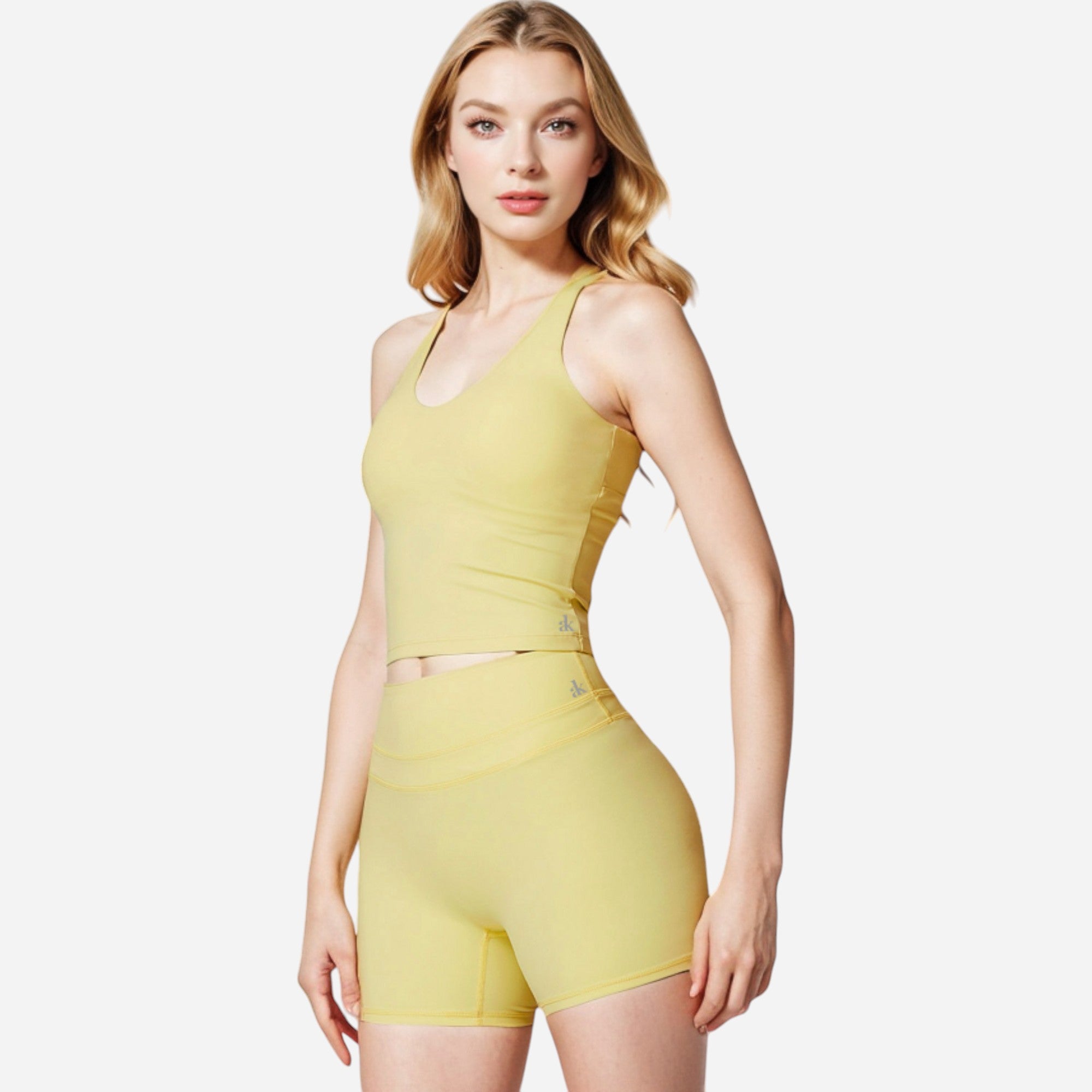 Anna-Kaci Women's Strappy Back Fitted Tank Top with Scoop Neck