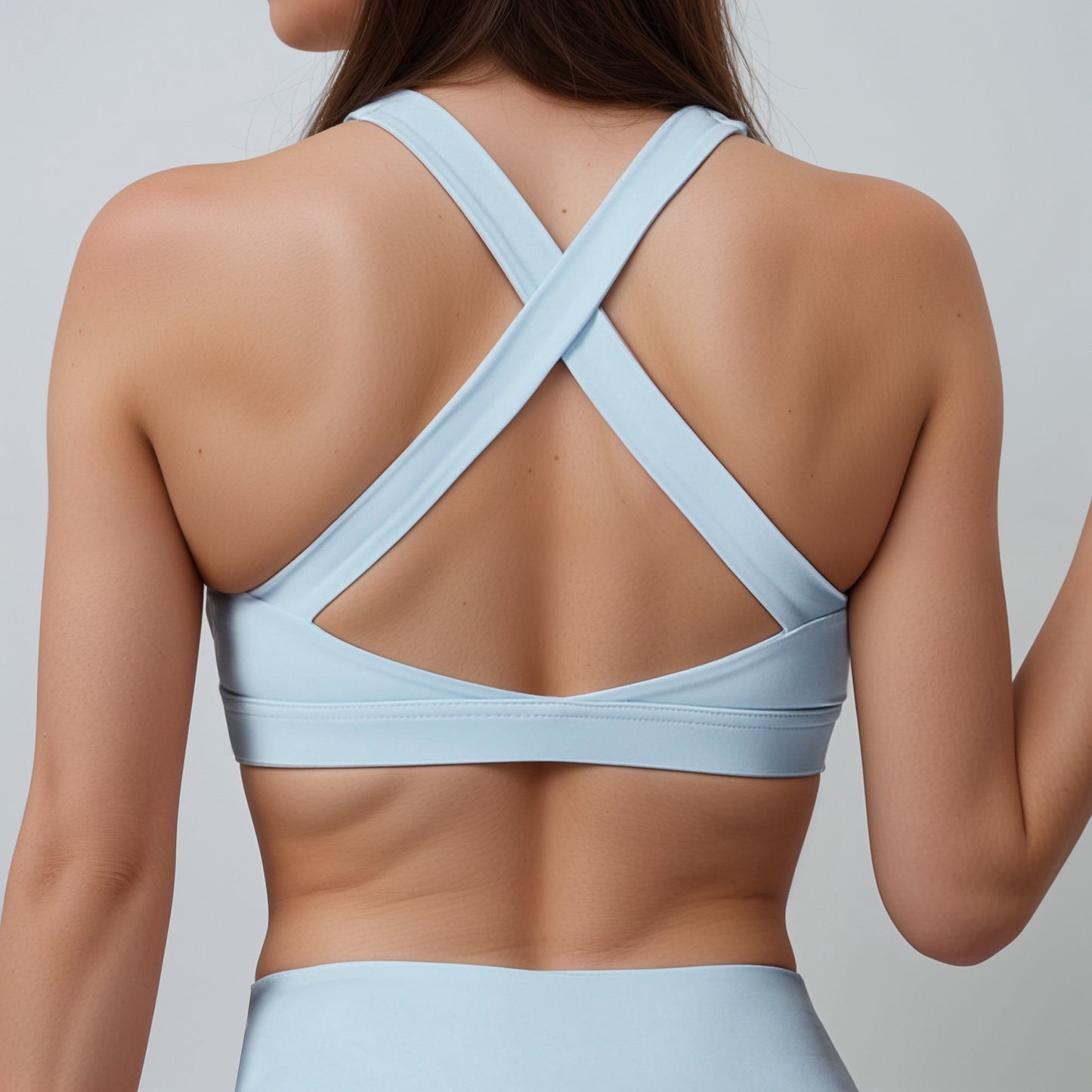 Anna-Kaci Women's High Support Scoop Neck Sports Bra